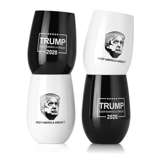 黑白塑料紅酒杯